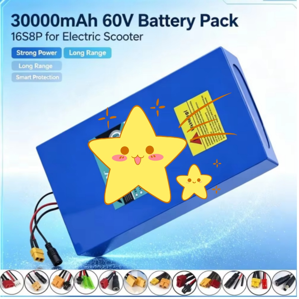 60V 30Ah Electric Scooter Battery - 16S8P 1000W-3000W 60V 30Ah – wysokowydajna